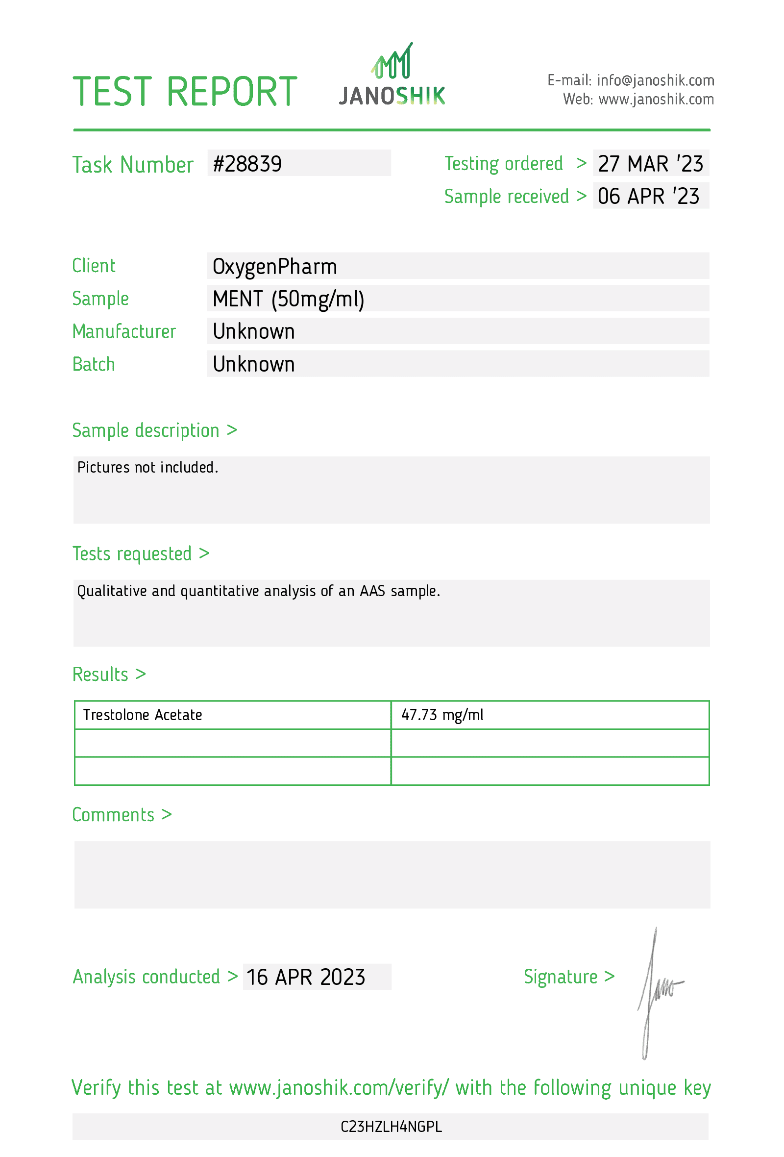 MENT (Trestolone Acetate). 50mg/ml x 10ml 2 MENT (Trestolone Acetate). 50mg/ml x 10ml - Image 2